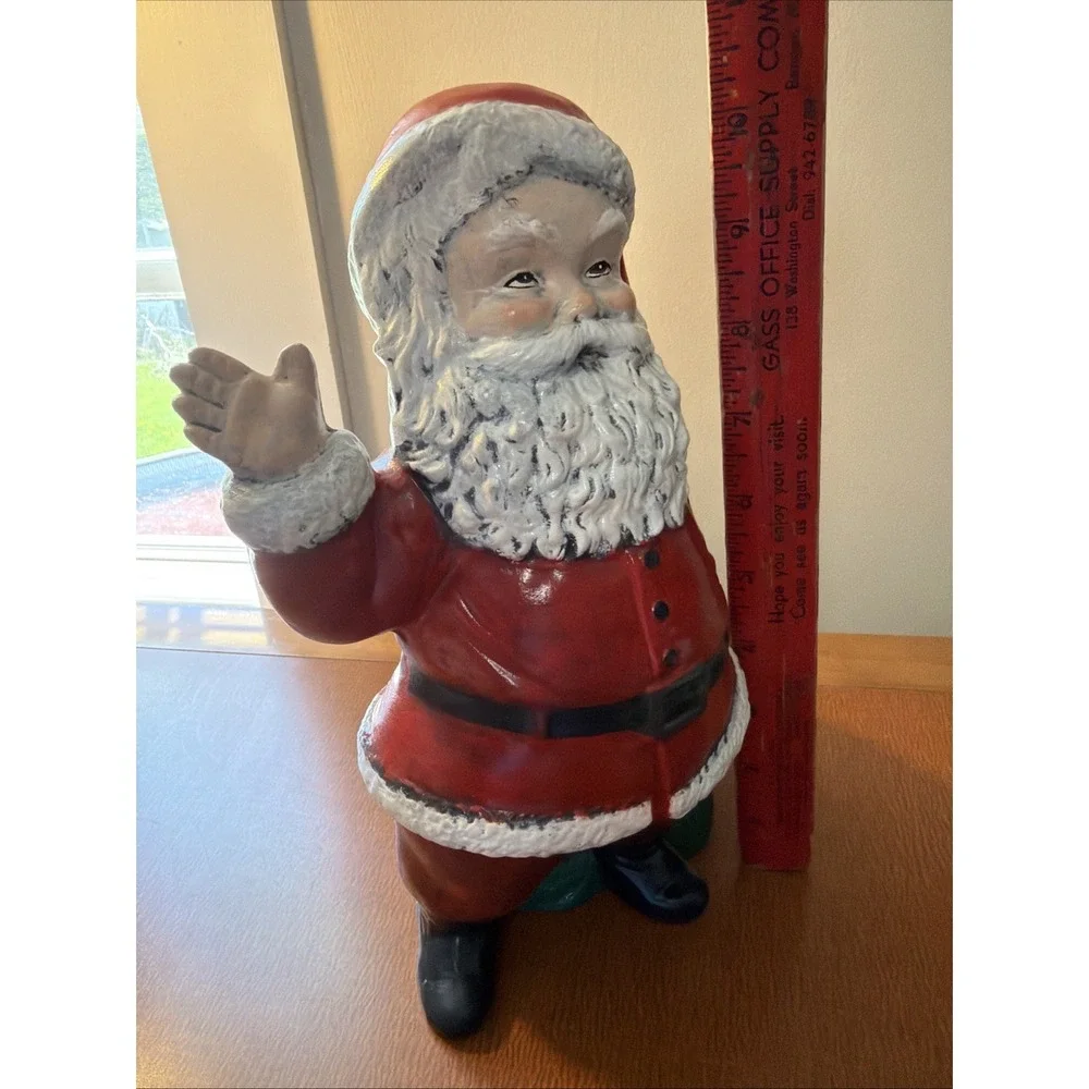 Duncan Ceramic Santa‎ Claus Planter/Candy Dish - Hand Painted, VTG 1973